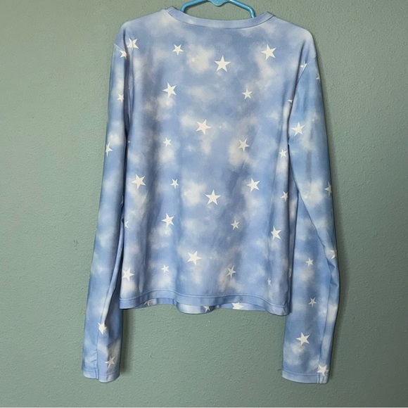 GAP Kids Blue and White Stars and Clouds Rash-guard - Picture 2 of 8